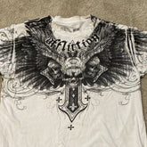 Threebooy 2000s Affliction High Street Y2K Mens T shirt Retro Graphic Print Oversized T Shirt Harajuku Gothic Cotton Short Sleeve Tops New